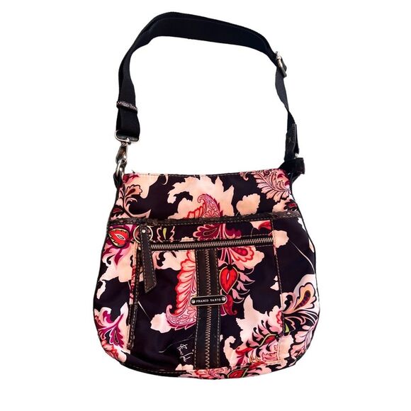 Franco Sarto Women's Multicolor Floral Print Crossbody Bag Size 10" x 10" - Picture 10 of 12